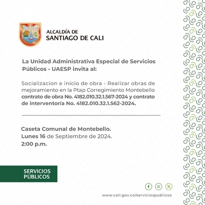 Socialización e inicio de obra  - Corregimiento de Montebello
