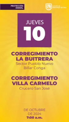 Jornada de Estetización - jueves 10 de octubre CORREGIMIENTO LA BUITRERA Sector Pueblo Nuevo Billar Conga  CORREGIMIENTO VILLA CARMELO Crucero San José