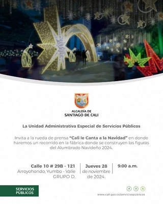 Rueda de prensa "Cali le canta a la Navidad"