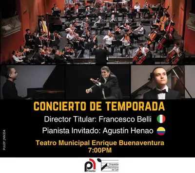 CONCIERTO DE TEMPORADA Orquesta Filarmónica de Cali