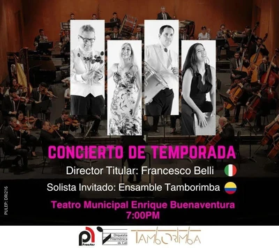 CONCIERTO DE TEMPORADA Orquesta Filarmónica de Cali