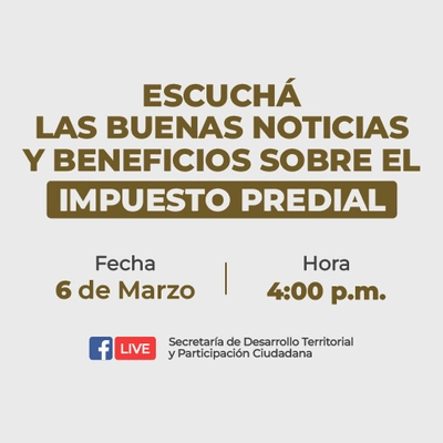 Marzo Impuesto Predial Calendar
