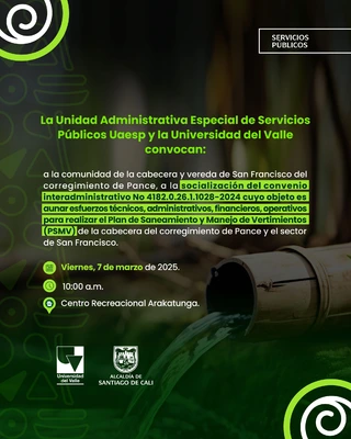 Socialización del convenio interadministrativo - Corregimiento de Pance