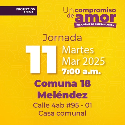 Jornada de Estetización 11 de marzo de 2025 - Comuna 18 Meléndez Calle 4ab #95 - 01 Casa comunal