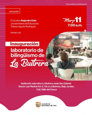 Inauguración laboratorio de bilingüismo de La Buitrera