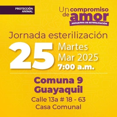 Jornada de Estetización 25 de marzo de 2025 - Comuna 9 Guayaquil Cl. 13a # 18-63 Casa Comunal