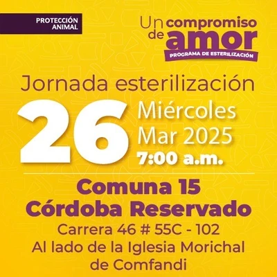 Jornada de Estetización 26 de marzo de 2025 - Comuna 15 Córdoba Reservado Cr.46 # 55C - 102 