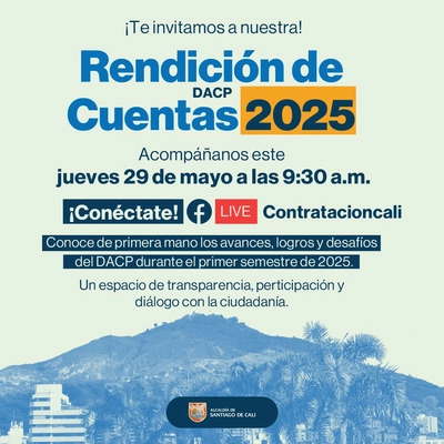 Rendición de cuentas del Departamento Administrativo de Contratación Pública 2025