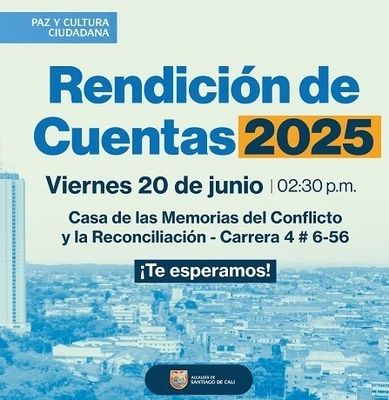 Rendición de cuentas 2025 de la Secretaría de Paz y Cultura Ciudadana 