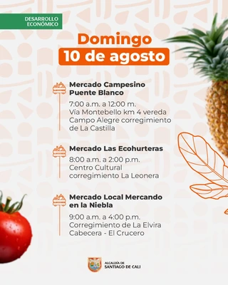 Mercados campesinos 10 de agosto