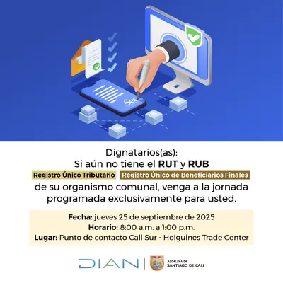 Dignatarios (as) Si aún non tienes RUT y RUB