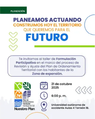  Taller de Formulación Participativa en el marco del proceso de Revisión y Ajuste del Plan de Ordenamiento Territorial