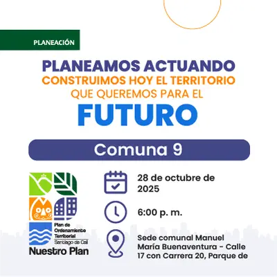 Taller de Formulación Participativa en el marco del proceso de Revisión y Ajuste del POT en la  Comuna 9
