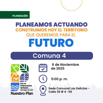 Taller de Formulación Participativa en el marco del proceso de Revisión y Ajuste del POT en la  Comuna 4
