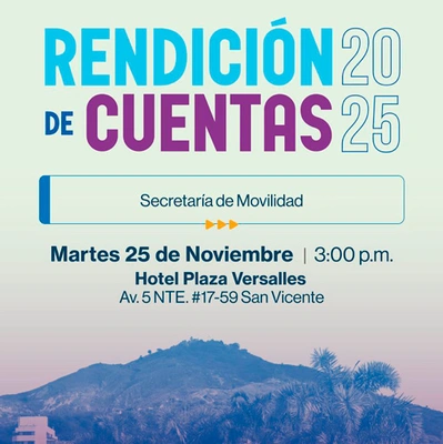 Segunda Rendición de Cuentas 2025 de Movilidad