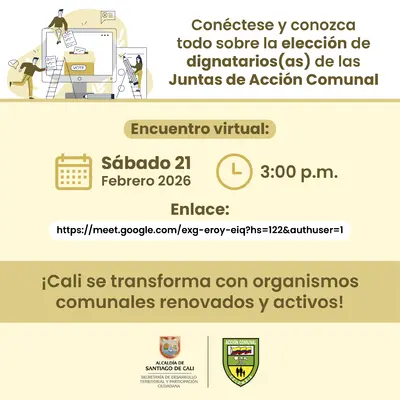 Elección de dignatarios(as) de las juntas de Acción Comunal 