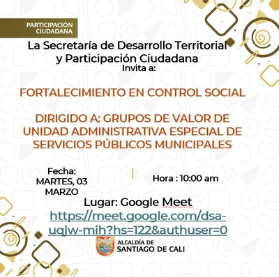 Fortalecimiento en Control social