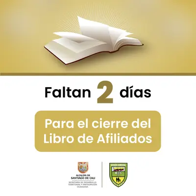 Faltan dos dias para el cierre de libro de afiliados