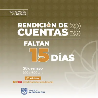 Faltan 15 días para la rendición de cuentas. 