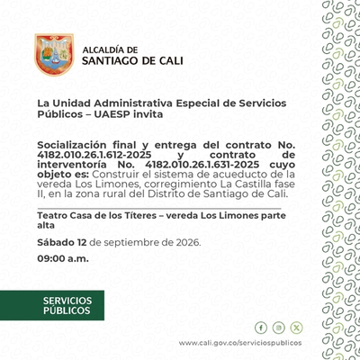 ENTREGA TEATRO CASA DE LOS TÍTERES - VEREDA LOS LIMONES  