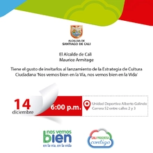 Estrategia Nos Vemos Bien en la Vía, Nos Vemos Bien en la Vida se presenta este miércoles 
