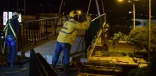 Administración Municipal instaló nuevo tramo del puente peatonal de la calle 5ª con carrera 23