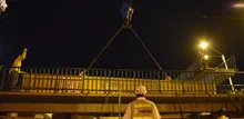 Administración Municipal instaló nuevo tramo del puente peatonal de la calle 5ª con carrera 23