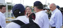 Presidente Santos visita estación de bombeo 01