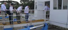 Presidente Santos visita estación de bombeo 04