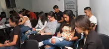 Rueda de prensa estudiantes UAO en SecDeportes