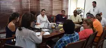Reunión secretaria de Educación con yeison
