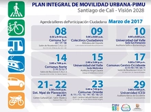 Se actualiza el Plan Integral de Movilidad Urbana con participación ciudadana. 