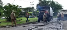 Simon Bolivar carril auxiliar con 67 b 082