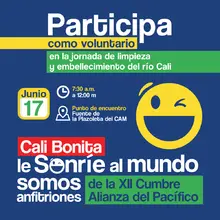 Participa en la Jornada de embellecimiento del río Cali