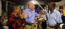 Foto de las visitas del Alcalde y su gabinete a la comuna 17