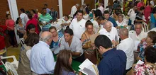 Foto de las visitas del Alcalde y su gabinete a la comuna 18