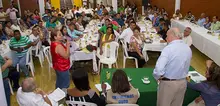 Foto de las visitas del Alcalde y su gabinete a la comuna 18