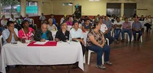 Foto de las visitas del Alcalde y su gabinete a la comuna 18