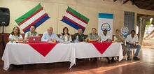 Foto de las visitas del Alcalde y su gabinete a la comuna 18