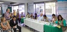 Fotos de las visitas del Alcalde y su gabinete a la comuna 19