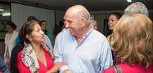 Foto de las visita del Alcalde y su gabinete a la comuna 19