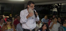 Foto de las visita del Alcalde y su gabinete a la comuna 19