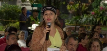 Foto de las visita del Alcalde y su gabinete a la comuna 19