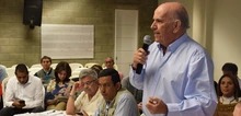 Foto de la visita del Alcalde y su gabinete a la comuna 20