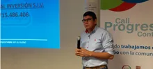 Foto de la visita del Alcalde y su gabinete a la comuna 20