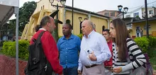 Foto primera visita al corregimiento de Felidia