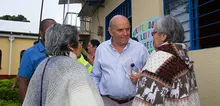 Foto primera visita al corregimiento de Felidia