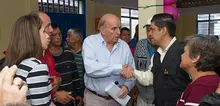 Foto primera visita al corregimiento de Felidia