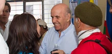 Foto de la primera visitas del Alcalde y su gabinete al corregimiento de Felidia