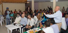 Foto de la primera visitas del Alcalde y su gabinete al corregimiento de Felidia